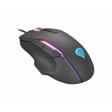 GENESIS Xenon 220 Gaming Mouse, 500 - 6400DPI, Wired, Black