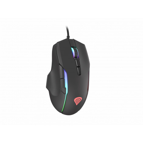 GENESIS Xenon 220 Gaming Mouse, 500 - 6400DPI, Wired, Black