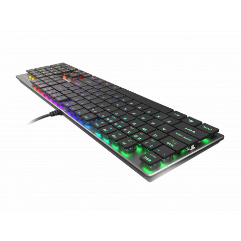 GENESIS THOR 420 Gaming Keyboard, US Layout, Wired, Silver