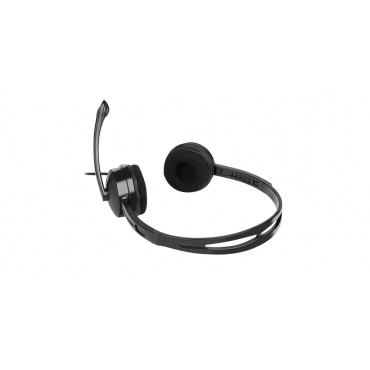 Natec Headset Canary Go On-Ear, Microphone, Noice canceling, 3.5 mm, Black