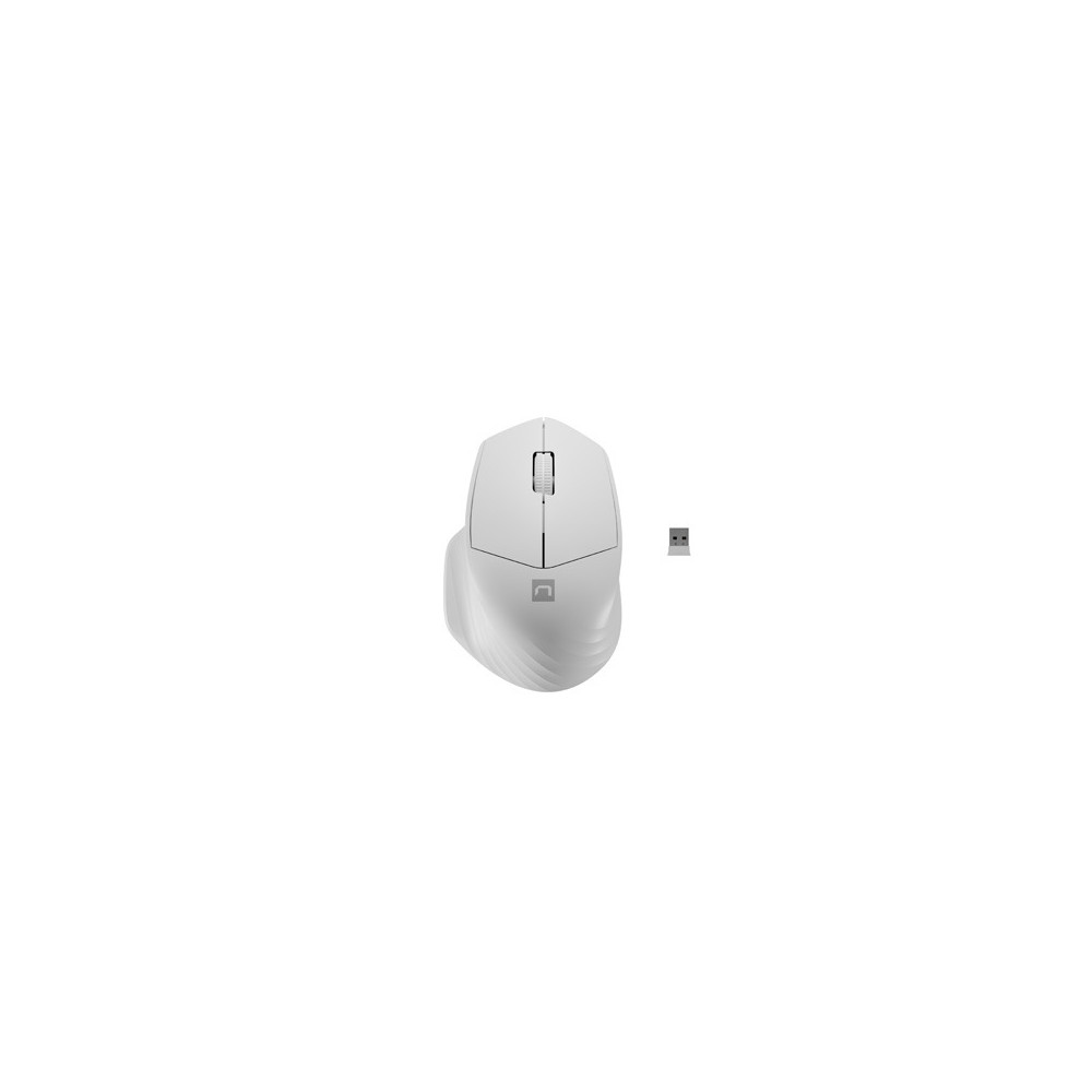 Natec Mouse Siskin 2 Wireless, White, USB Type-A