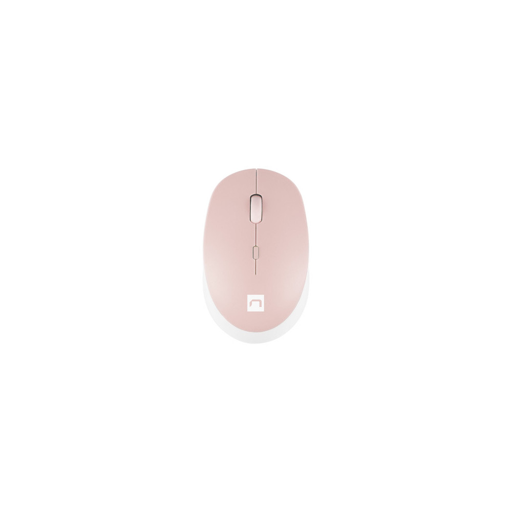 Natec Mouse Harrier 2 Wireless, White/Pink, Bluetooth