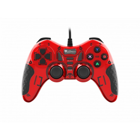 GENESIS Mangan 200 Gamepad, Red, Wired