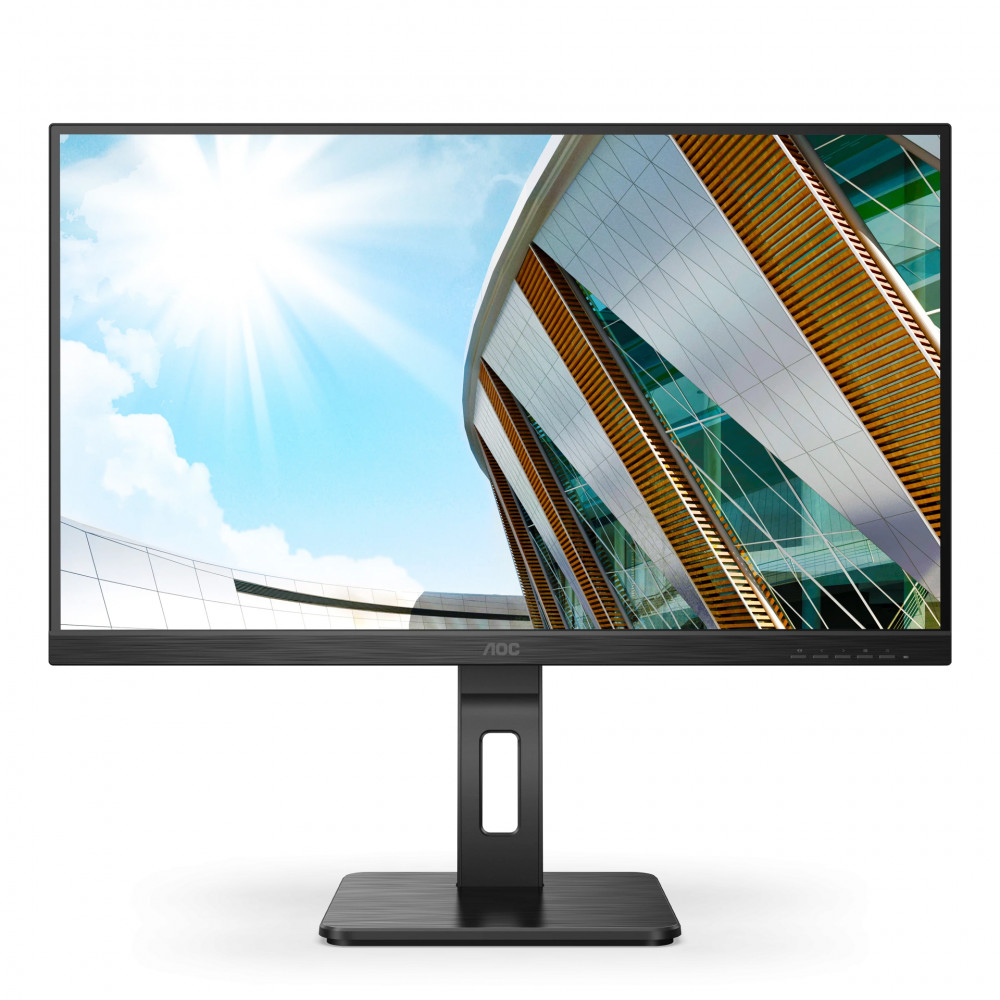 AOC Monitor U27P2 27 ", IPS, UHD, 3840 x 2160, 16:9, 4 ms, 350 cd/m , Black, Headphone out (3.5mm), 60 Hz