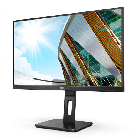 AOC Monitor U27P2 27 ", IPS, UHD, 3840 x 2160, 16:9, 4 ms, 350 cd/m , Black, Headphone out (3.5mm), 60 Hz