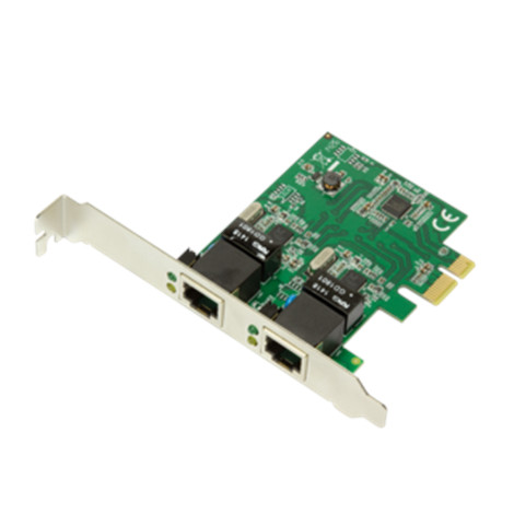 Logilink PC0075, 2-port Gigabit PCI Express network card Logilink 2 x Gigabit Lan (RJ 45) PCIe