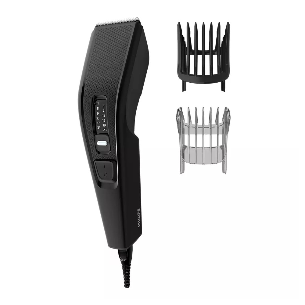 Philips Hair Clipper HC3510/15 Series 3000 Corded, Step precise 2 mm, 13, Black