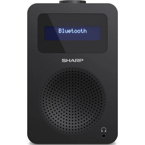 Sharp DR-430(BK) Digital Radio, FM/DAB/DAB+, Bluetooth 5.0, Midnight Black