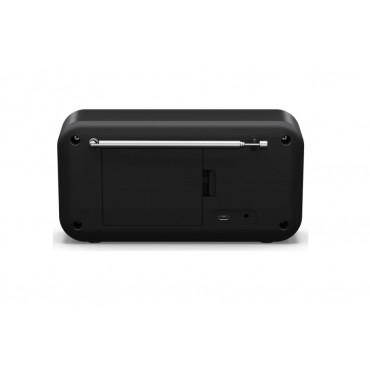 Sharp DR-P420(BK) Tokyo Portable Digital Radio, FM/DAB/DAB+, Bluetooth 5.0, USB or Battery Powered, Midnight Black