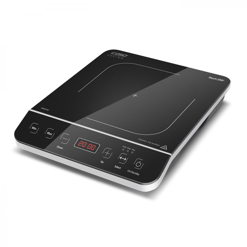 Caso Hob Touch 2000 Induction, Number of burners/cooking zones 1, Touch, Timer, Black