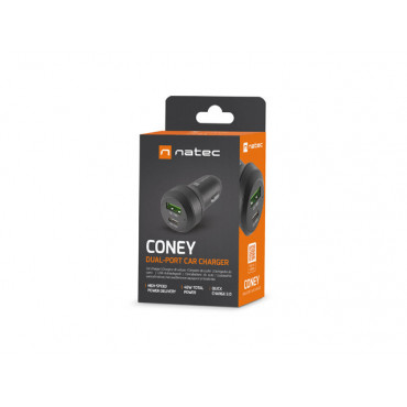 Natec Car Charger Coney Black