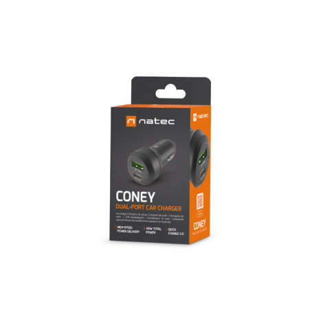 Natec Car Charger Coney Black