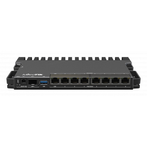 MikroTik RouterBOARD RB5009UPr+S+IN No Wi-Fi, Router Switch, Rack Mountable, 10/100/1000 Mbit/s, Ethernet LAN (RJ-45) ports 7, M