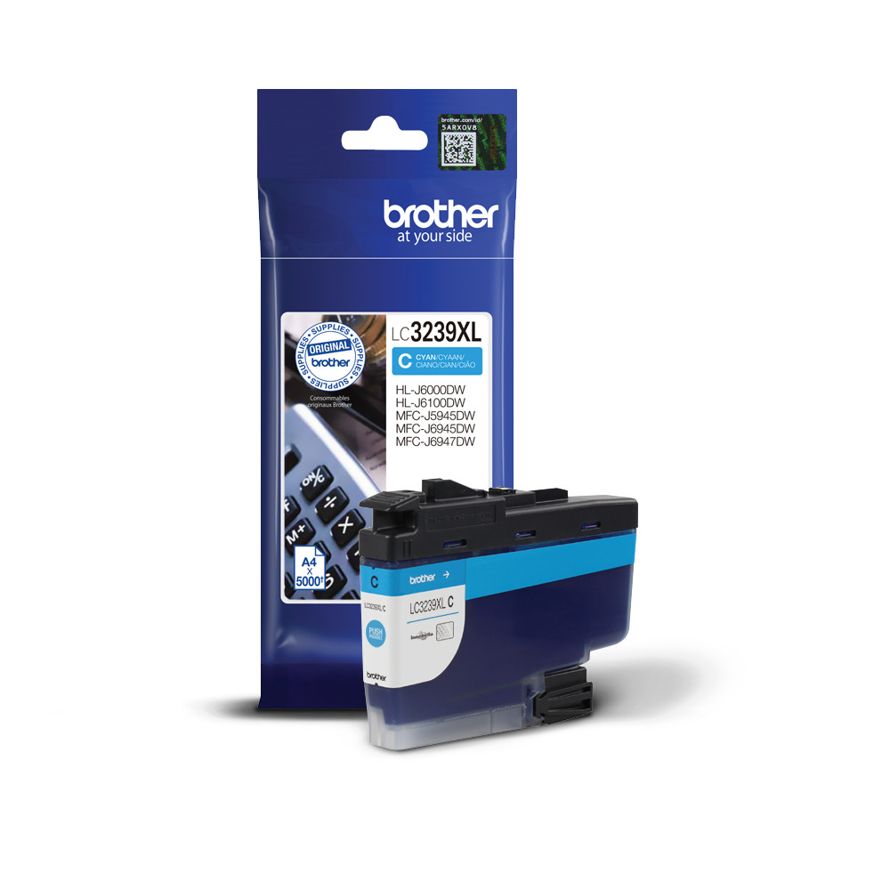 Brother High-yield Ink Cartridge LC3239XLC Ink, Cyan