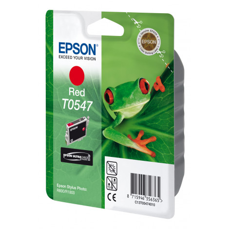 Epson Ultra Chrome Hi-Gloss T0547 Ink, Red