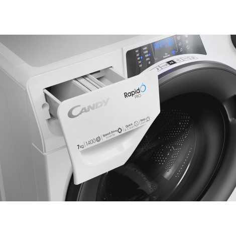Candy Washing Machine RP4 476BWMR/1-S Energy efficiency class A, Front loading, Washing capacity 7 kg, 1400 RPM, Depth 45 cm, Wi