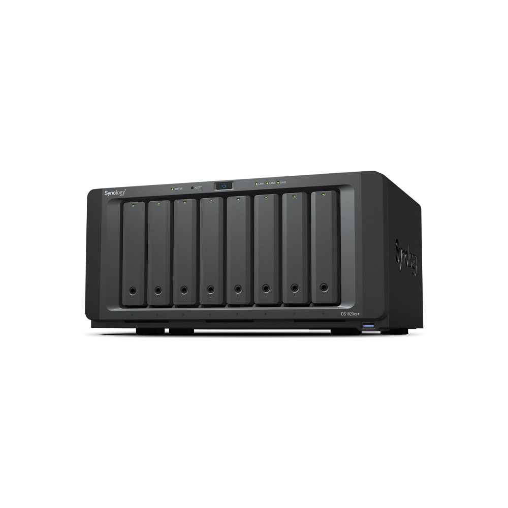 Synology Synology 8-Bay DS1823xs+ Up to 8 HDD/SSD Hot-Swap, V1780B, Processor frequency 3.35 GHz, 8 GB, DDR4, 2x2.5GbE, 3xUSB Ty