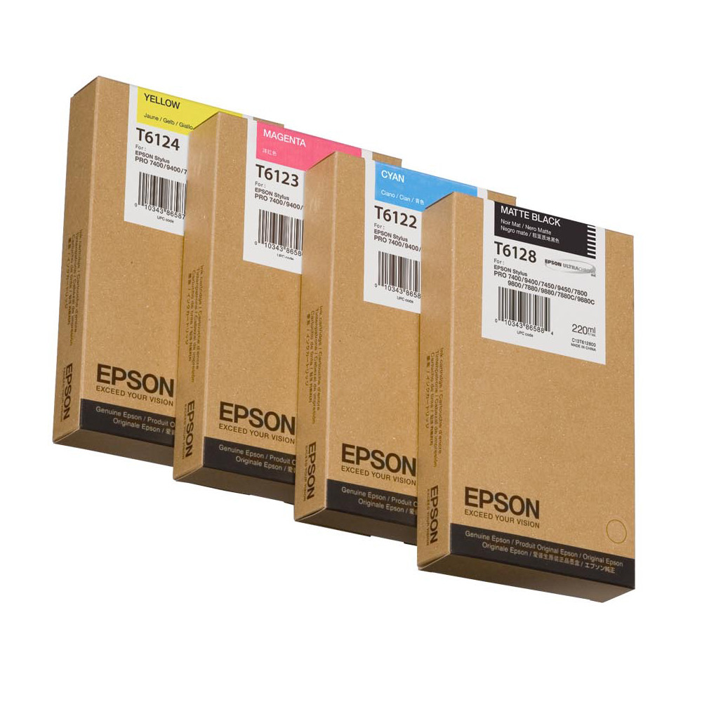 Epson T612400 Ink cartrige, Yellow, Singlepack, 220 ml