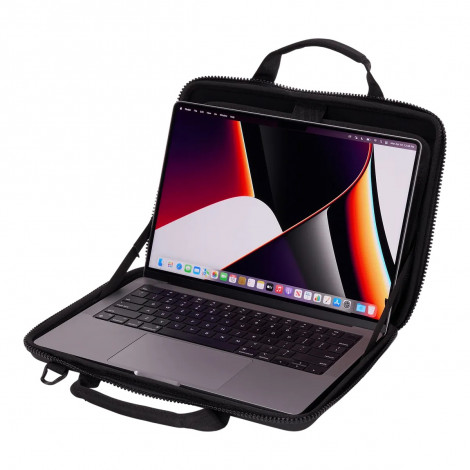 Thule Gauntlet 4 MacBook Pro Attaché TGAE-2358 Sleeve, Black, 14 ", Shoulder strap