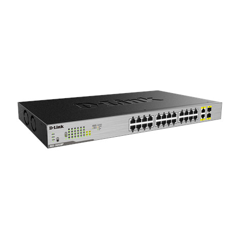 D-Link Switch DGS-1026MP Unmanaged, Rack mountable, 1 Gbps (RJ-45) ports quantity 24, SFP ports quantity 2, PoE/Poe+ ports quant