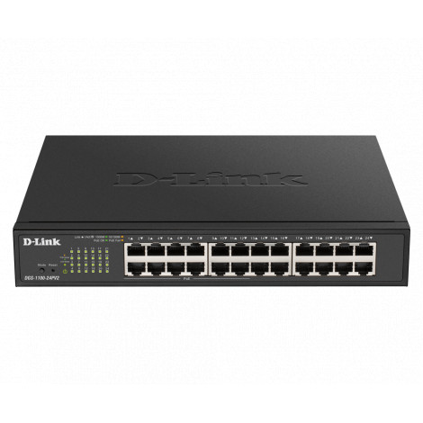 D-Link Smart Switch DGS-1100-24PV2 Managed, Rack Mountable, PoE ports quantity 12, Ethernet LAN (RJ-45) ports 24