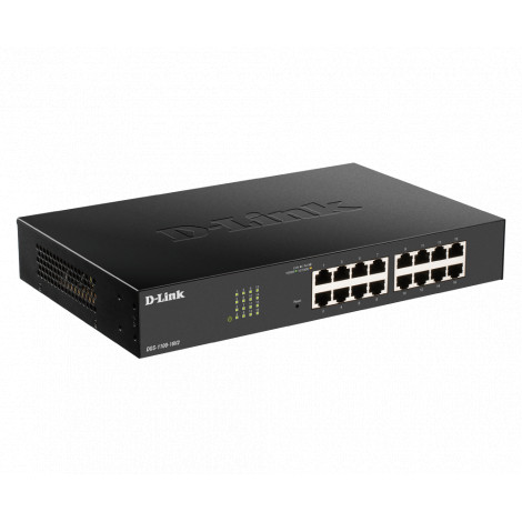 D-Link Smart Managed Switch DGS-1100-16V2 Managed, Desktop, Power supply type External, Ethernet LAN (RJ-45) ports 16