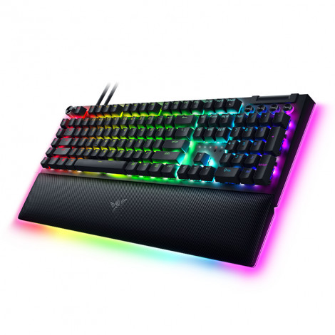 Razer Mechanical Gaming Keyboard BlackWidow V4 Pro RGB LED light, NORD, Wired, Black, Yellow Switches, Numeric keypad