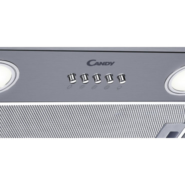 Candy Hood CBG625/1X Wall mounted, Energy efficiency class C, Width 52 cm, 207 m /h, Mechanical, Stainless Steel, LED