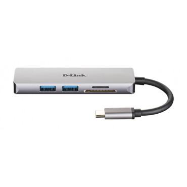 D-Link 5-in-1 USB-C Hub with HDMI and SD/microSD Card Reader DUB-M530 0.11 m