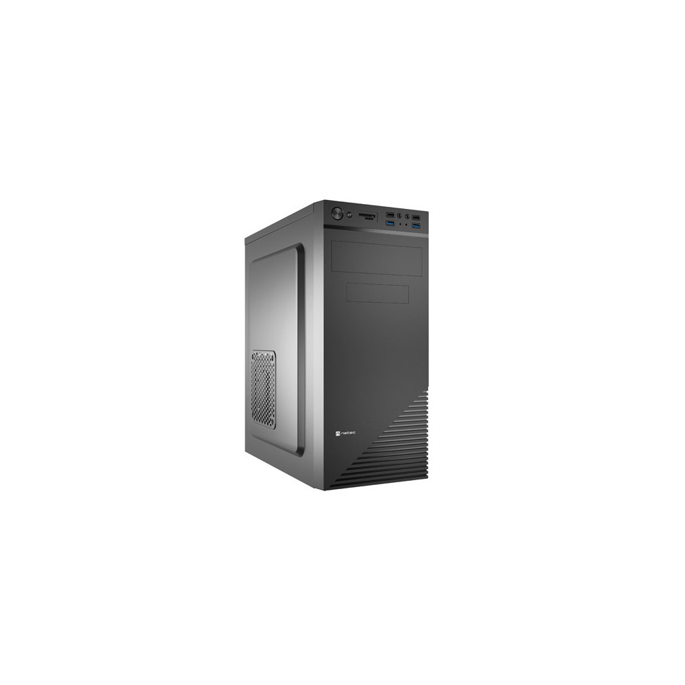 Natec PC case Cabassu G2 Black, Midi Tower, Power supply included No