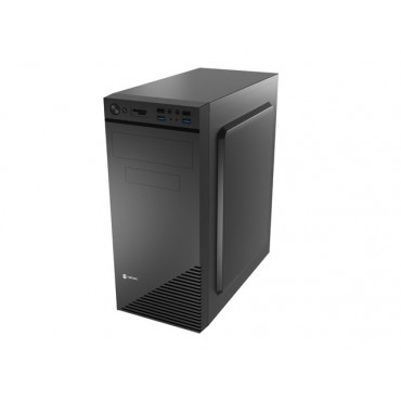 Natec PC case Cabassu G2 Black, Midi Tower, Power supply included No