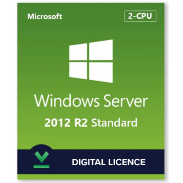 Microsoft Windows Server 2012 R2 Standard, 2 kompiuteriai, Skaitmeninė licencija