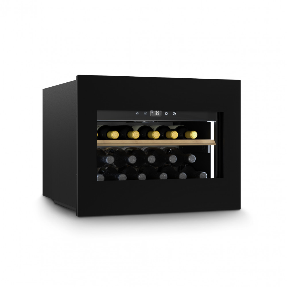 Caso Wine Cooler WineDeluxe WD 17 Energy efficiency class G, Built-in, Bottles capacity 17, Black