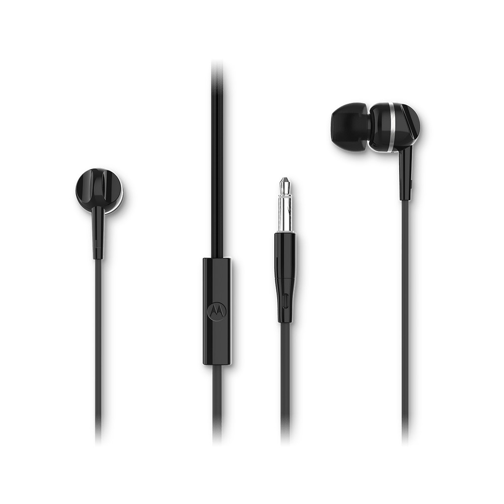 Motorola Headphones Earbuds 105 Built-in microphone, In-ear, 3.5 mm plug, Black