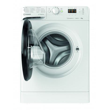 INDESIT Washing machine MTWSA 61294 WK EE Energy efficiency class C, Front loading, Washing capacity 6 kg, 1151 RPM, Depth 42.5 