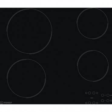 INDESIT Hob AAR 160 C Induction, Number of burners/cooking zones 4, Touch, Timer, Black