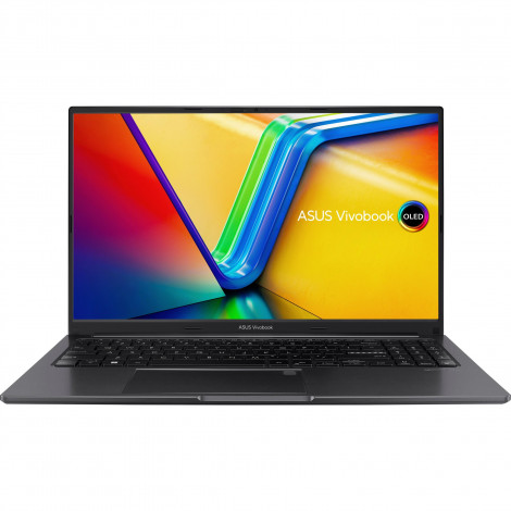 Asus Vivobook 15 OLED M1505YA-MA085W Indie Black, 15.6 ", OLED, 2.8K, 2880 x 1620 pixels, Glossy, AMD Ryzen 7, 7730U, 16 GB, 8GB