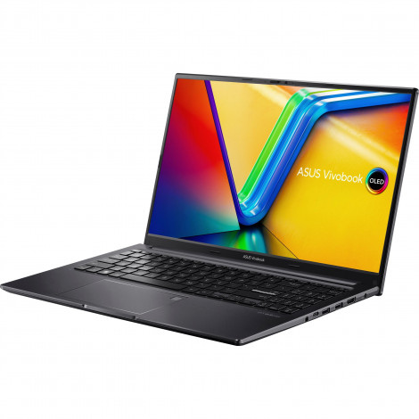 Asus Vivobook 15 OLED M1505YA-MA085W Indie Black, 15.6 ", OLED, 2.8K, 2880 x 1620 pixels, Glossy, AMD Ryzen 7, 7730U, 16 GB, 8GB