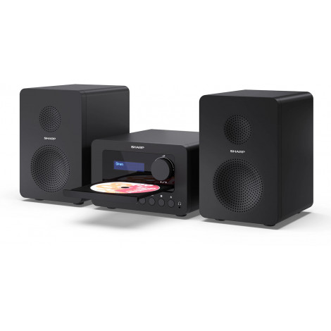 Sharp XL-B520D(BK) Tokyo Hi-Fi Micro System 2.0, FM/DAB/DAB+/USB, CD, Bluetooth 5.0, Aux-in, Black