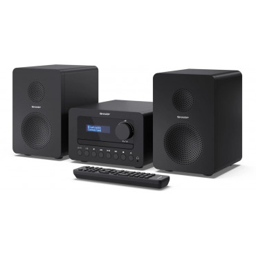 Sharp XL-B520D(BK) Tokyo Hi-Fi Micro System 2.0, FM/DAB/DAB+/USB, CD, Bluetooth 5.0, Aux-in, Black