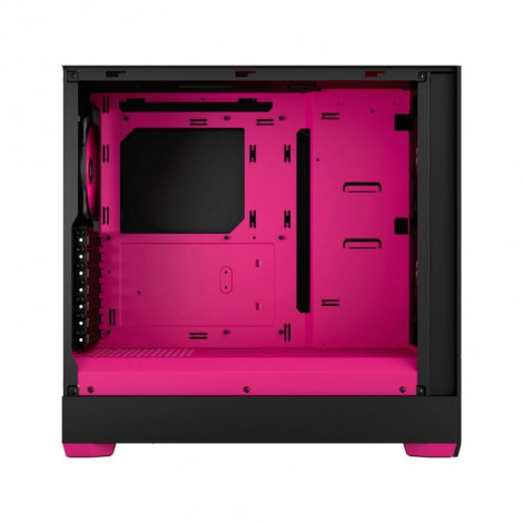 Fractal Design Pop Air RGB Magenta Core TG Clear Tint, ATX, mATX, Mini ITX, Power supply included No