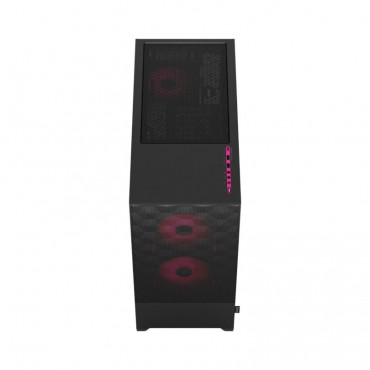 Fractal Design Pop Air RGB Magenta Core TG Clear Tint, ATX, mATX, Mini ITX, Power supply included No