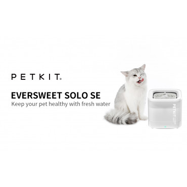 PETKIT Drinking Fountain Eversweet Solo SE Capacity 1.8 L, Filtering, White, Wireless Pump