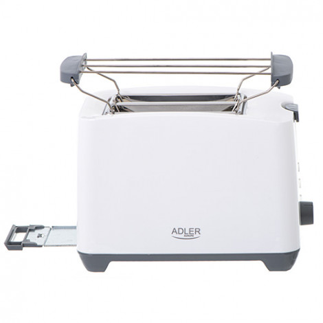 Adler Toaster AD 3216 Power 750 W, Number of slots 2, Housing material Plastic, White