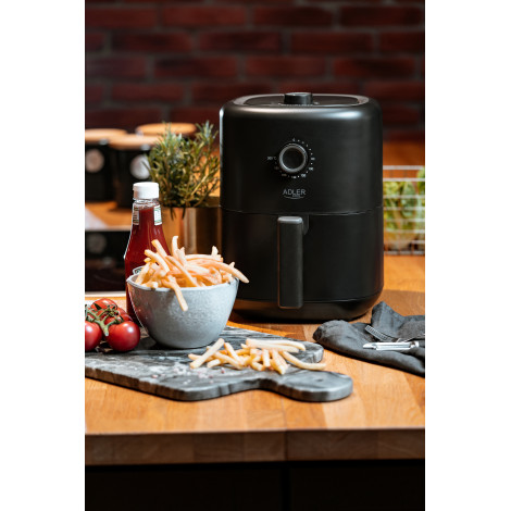 Adler Airfryer AD 6310 Power 2200 W, Capacity 3 L, High-volume hot-air circulation technology, Black