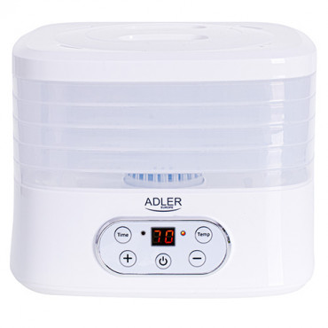 Adler Food Dehydrator AD 6658 Power 230 W, Number of trays 5, Temperature control, Integrated timer, White