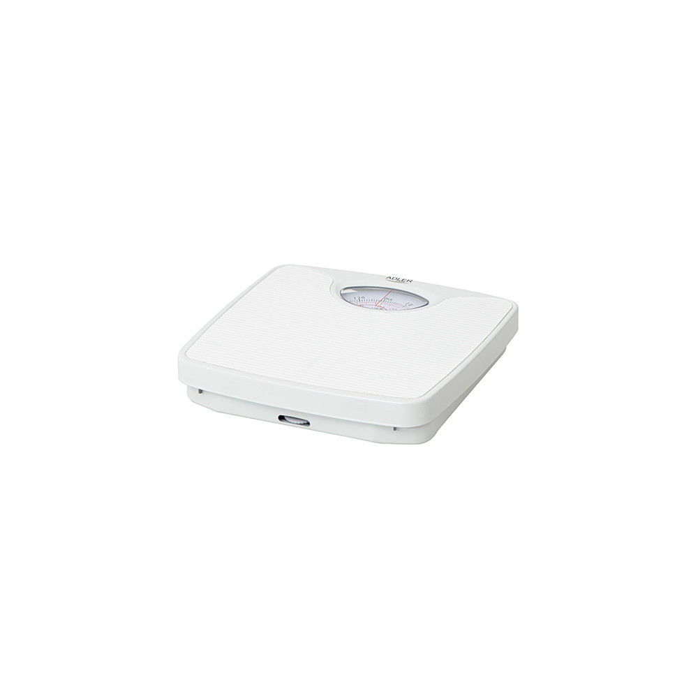 Adler Mechanical bathroom scale AD 8151w Maximum weight (capacity) 130 kg, Accuracy 1000 g, White