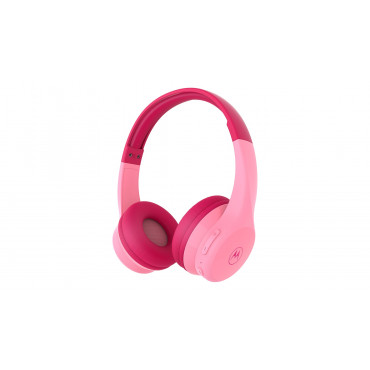 Motorola Kids Headphones Moto JR300 Built-in microphone, Over-Ear, Wireless, Bluetooth, Pink