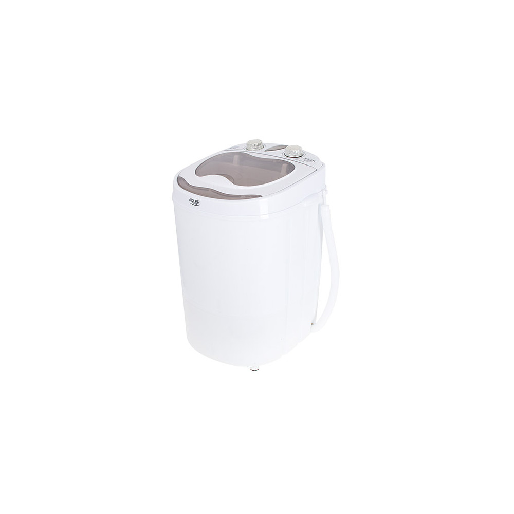 Adler Mini washing machine AD 8055 Top loading, Washing capacity 3 kg, Depth 37 cm, Width 36 cm, White