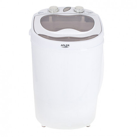 Adler Mini washing machine AD 8055 Top loading, Washing capacity 3 kg, Depth 37 cm, Width 36 cm, White